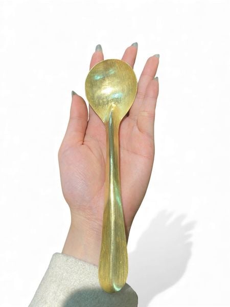 Thìa ăn cơm bằng đồng Thìa dài 19cm