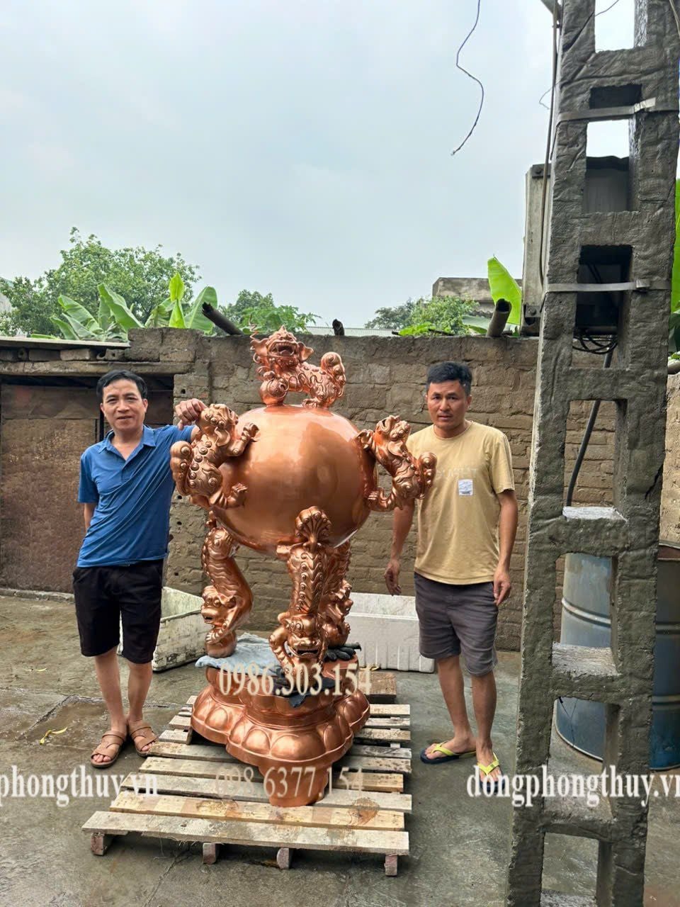 Thất lân vờn cầu 1m7 nặng 320kg