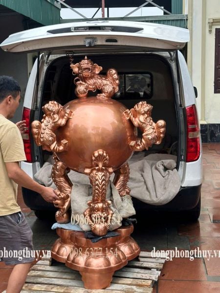 Thất lân vờn cầu 1m7 nặng 320kg