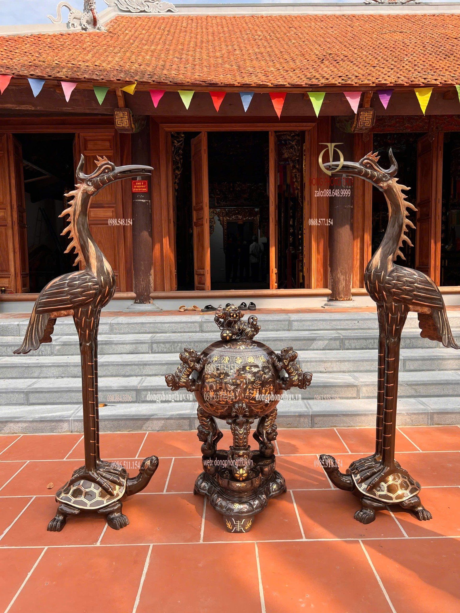 Thất lân vờn cầu - hạc đồng bằng đồng