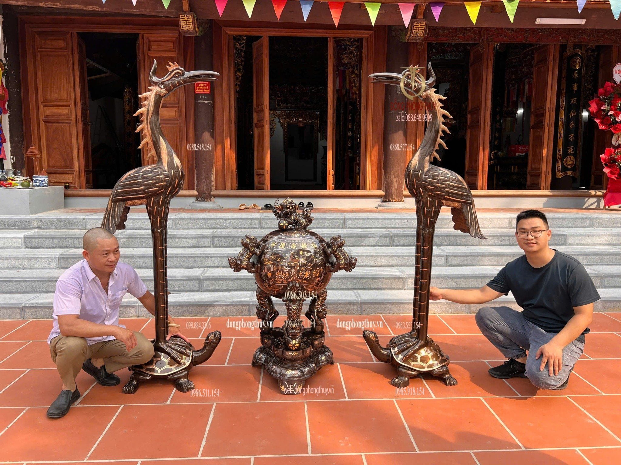 Thất lân vờn cầu - hạc đồng bằng đồng