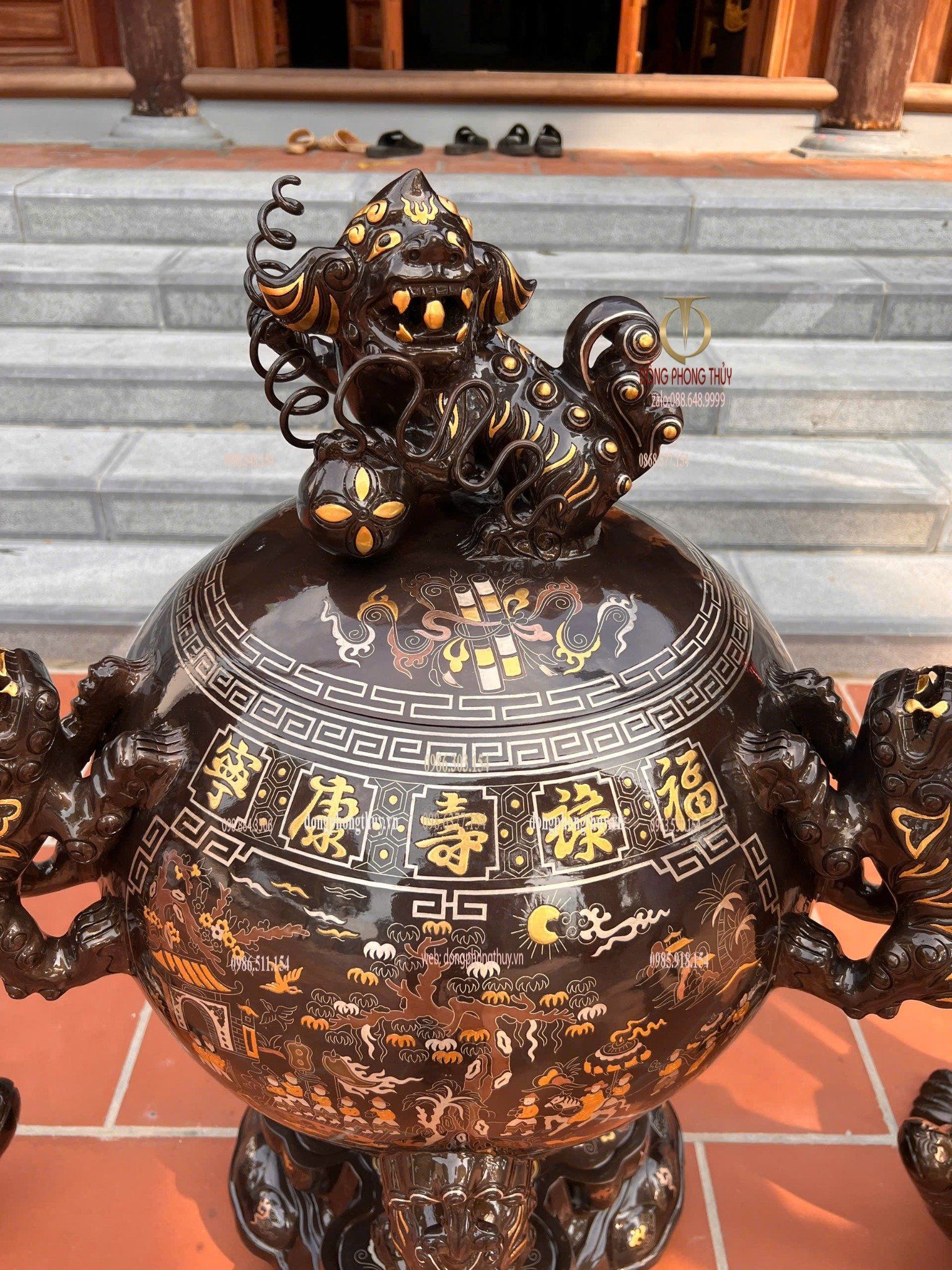 Thất lân vờn cầu - hạc đồng bằng đồng