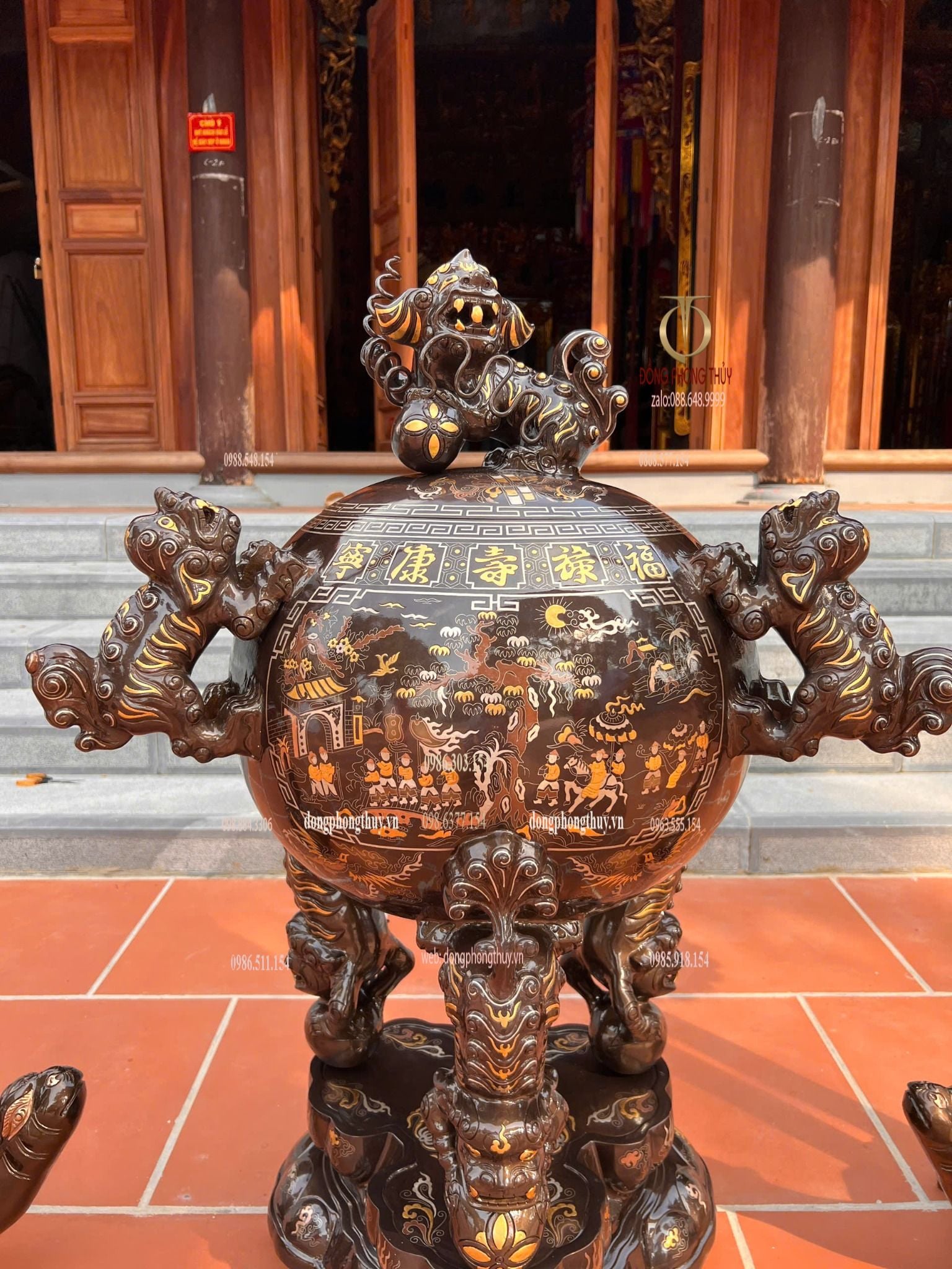 Thất lân vờn cầu - hạc đồng bằng đồng