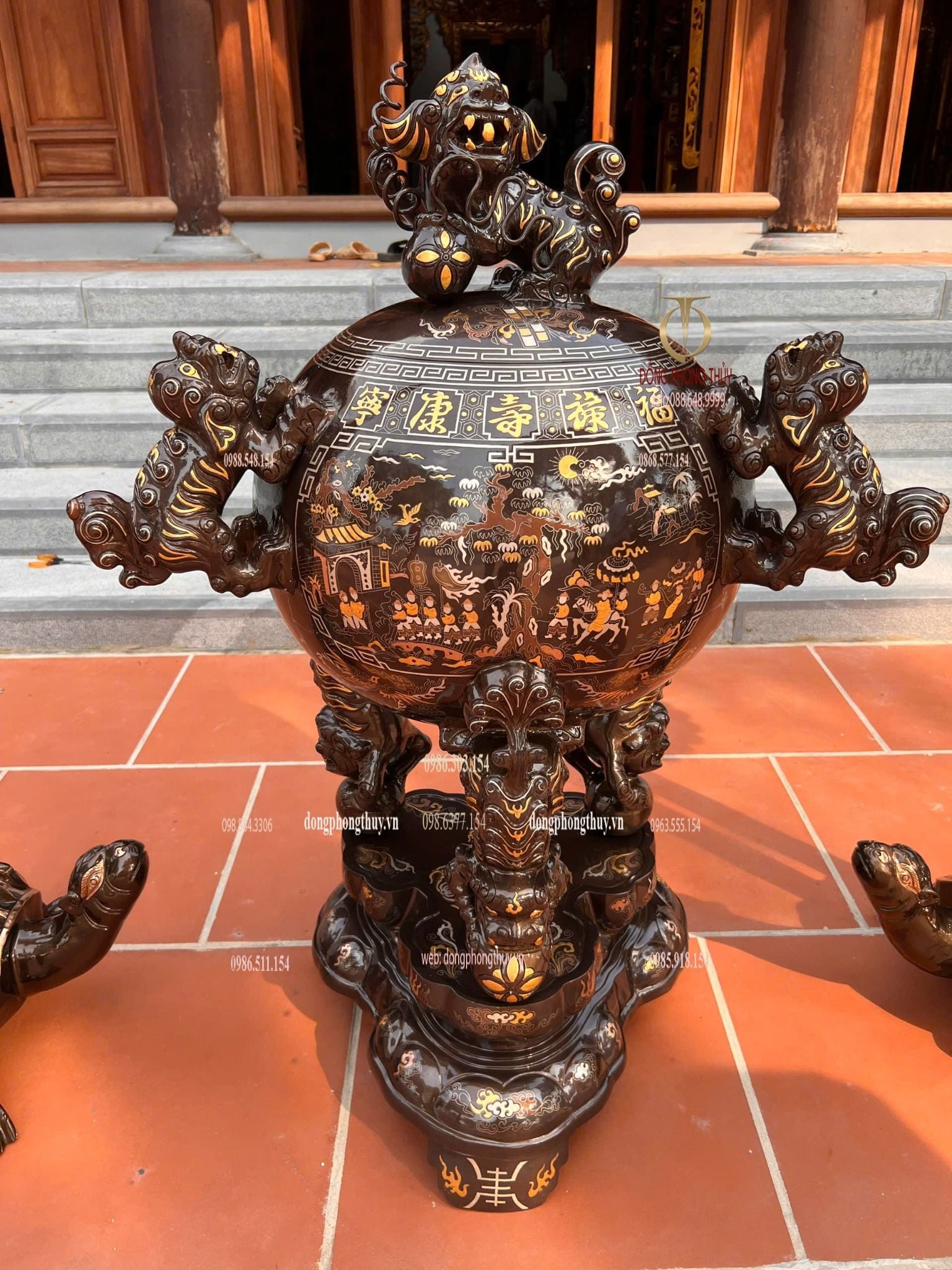 Thất lân vờn cầu - hạc đồng bằng đồng