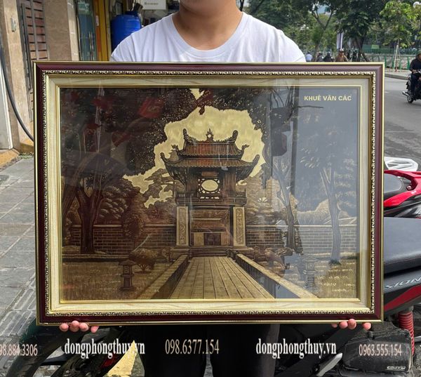 Tranh khuê văn các bằng đồng
