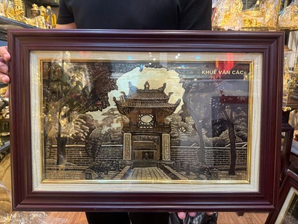 Tranh Khuê Văn Các bằng đồng