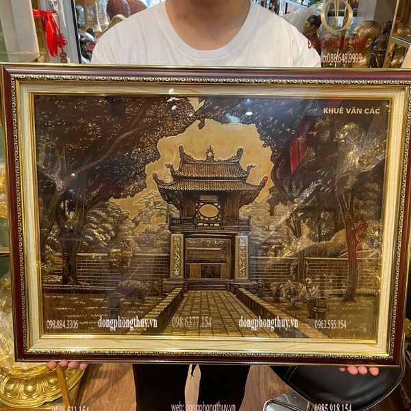 Tranh khuê văn các bằng đồng