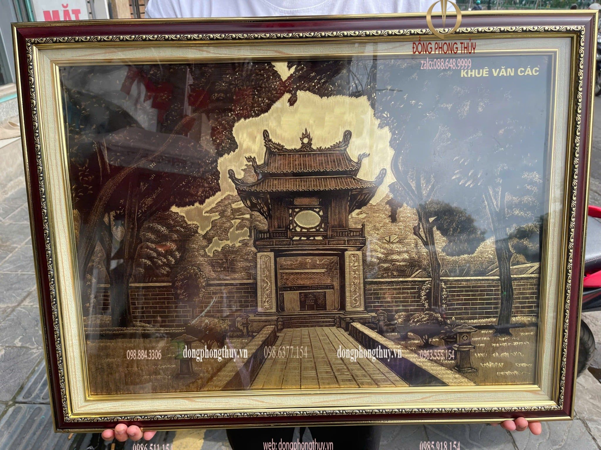 Tranh khuê văn các bằng đồng