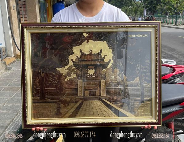 Tranh khuê văn các bằng đồng