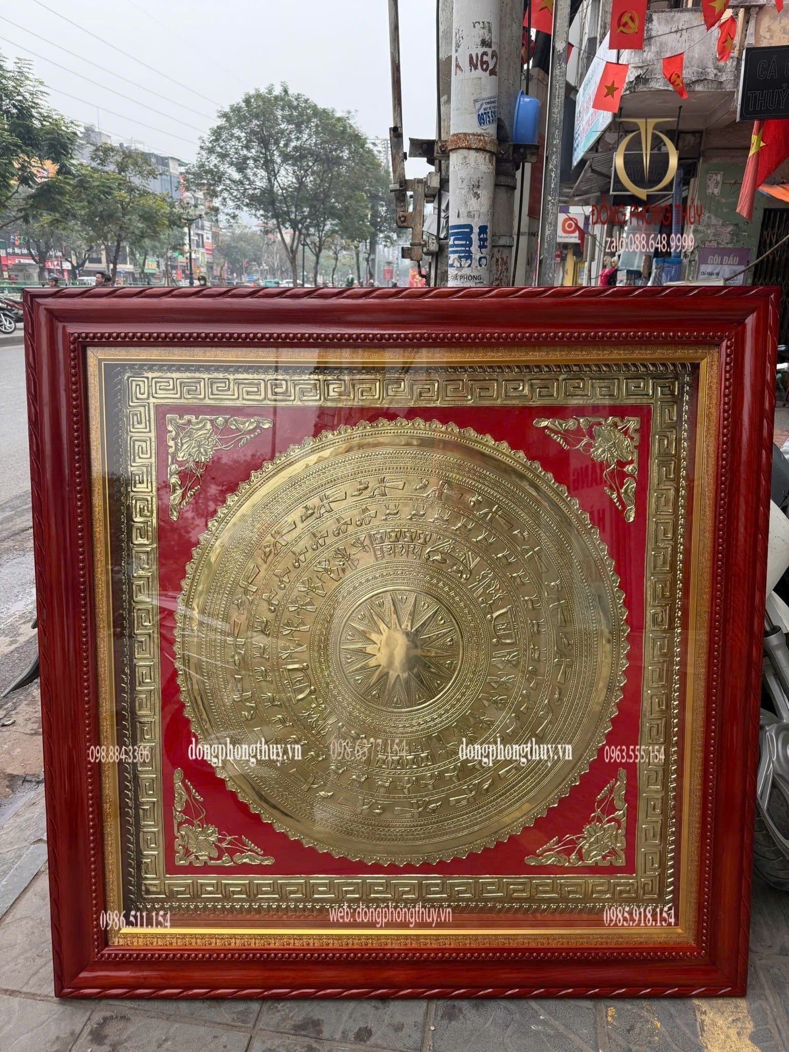 Tranh mặt trống đồng 1m3