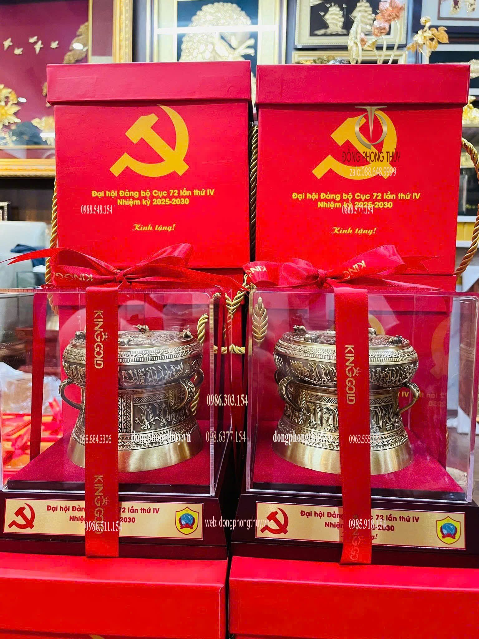 Quà tặng đại hội - trống đồng lưu niệm - quà tặng doanh nghiệp