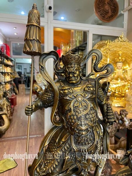 Bộ Tứ Đại Thiên Vương bằng đồng cao 48 ngang 28 sâu 16cm nặng 50kg