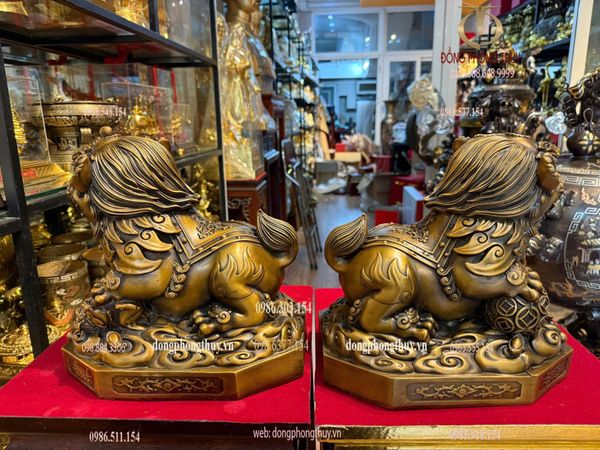 Đôi tỳ hưu bằng đồng