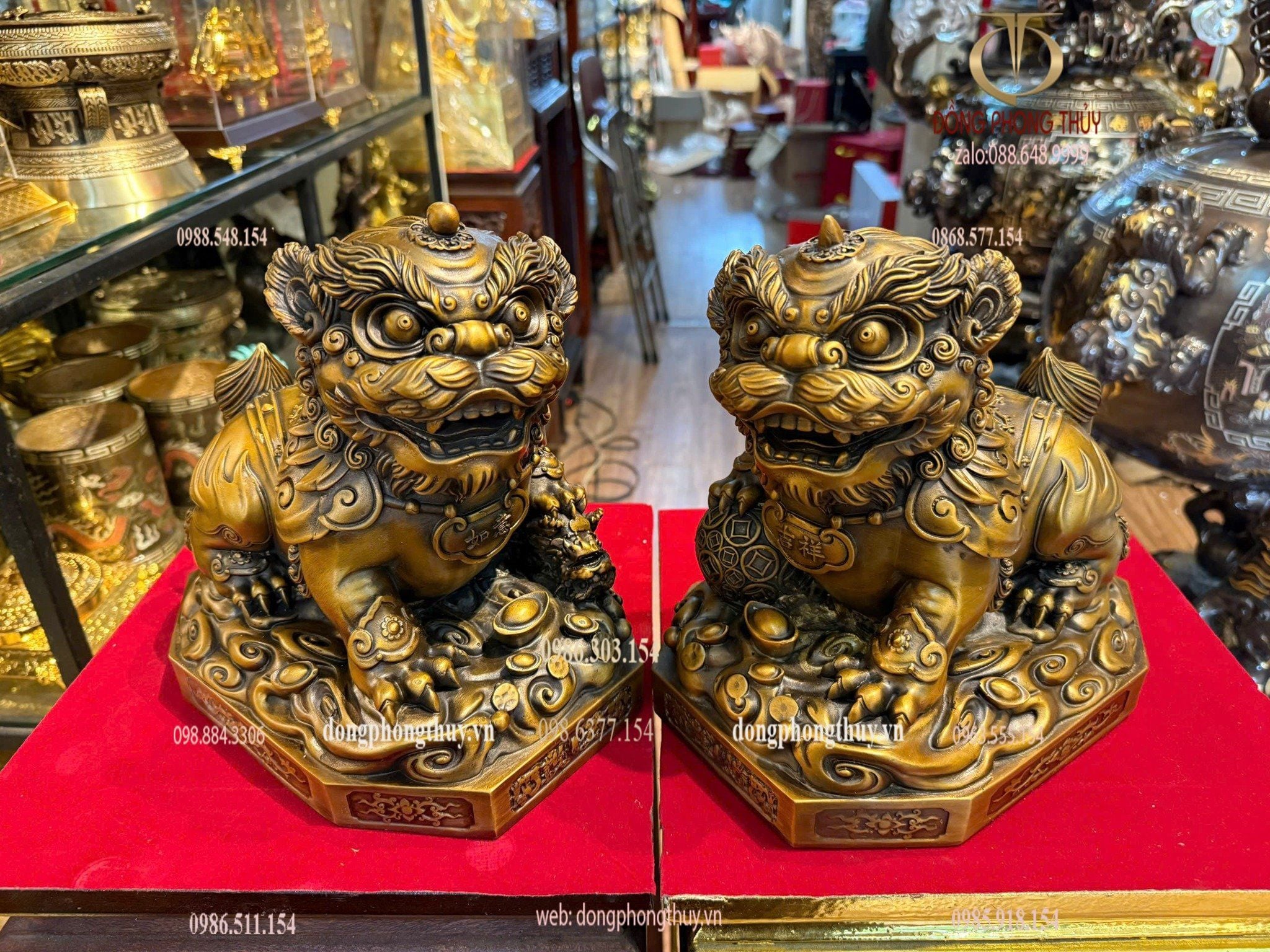 Đôi tỳ hưu bằng đồng