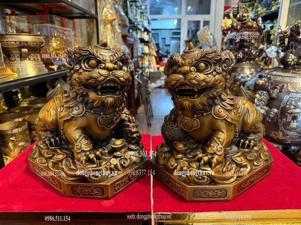 Đôi tỳ hưu bằng đồng