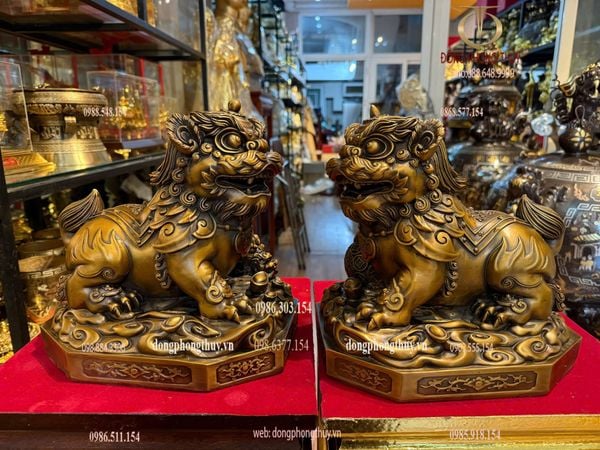 Đôi tỳ hưu bằng đồng