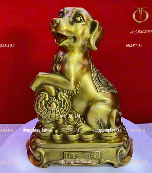 Tượng chó bằng đồng