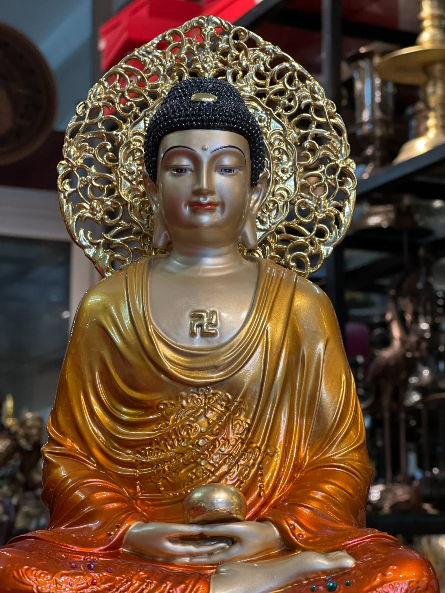 Tượng A Di Đà bằng đồng
