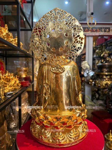 Tượng A Di Đà dát vàng 24k