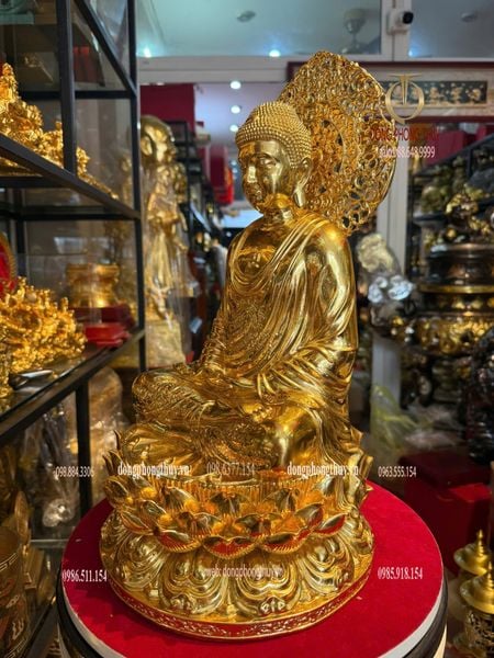Tượng A Di Đà dát vàng 24k