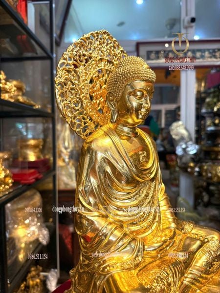 Tượng A Di Đà dát vàng 24k