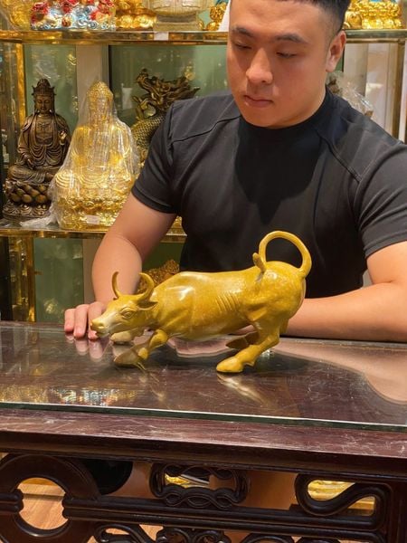 Tượng Trâu bằng đồng