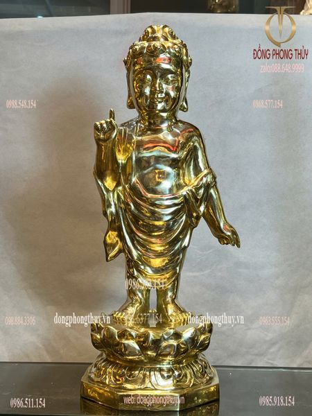 Tượng phật đản sanh bằng đồng