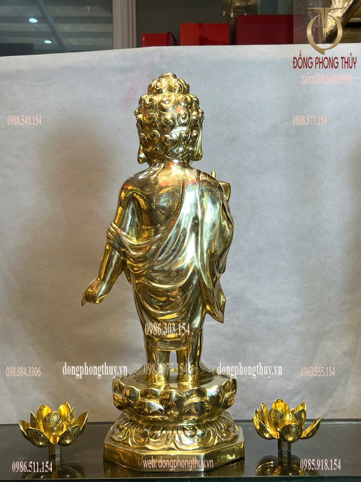Tượng phật đản sanh bằng đồng
