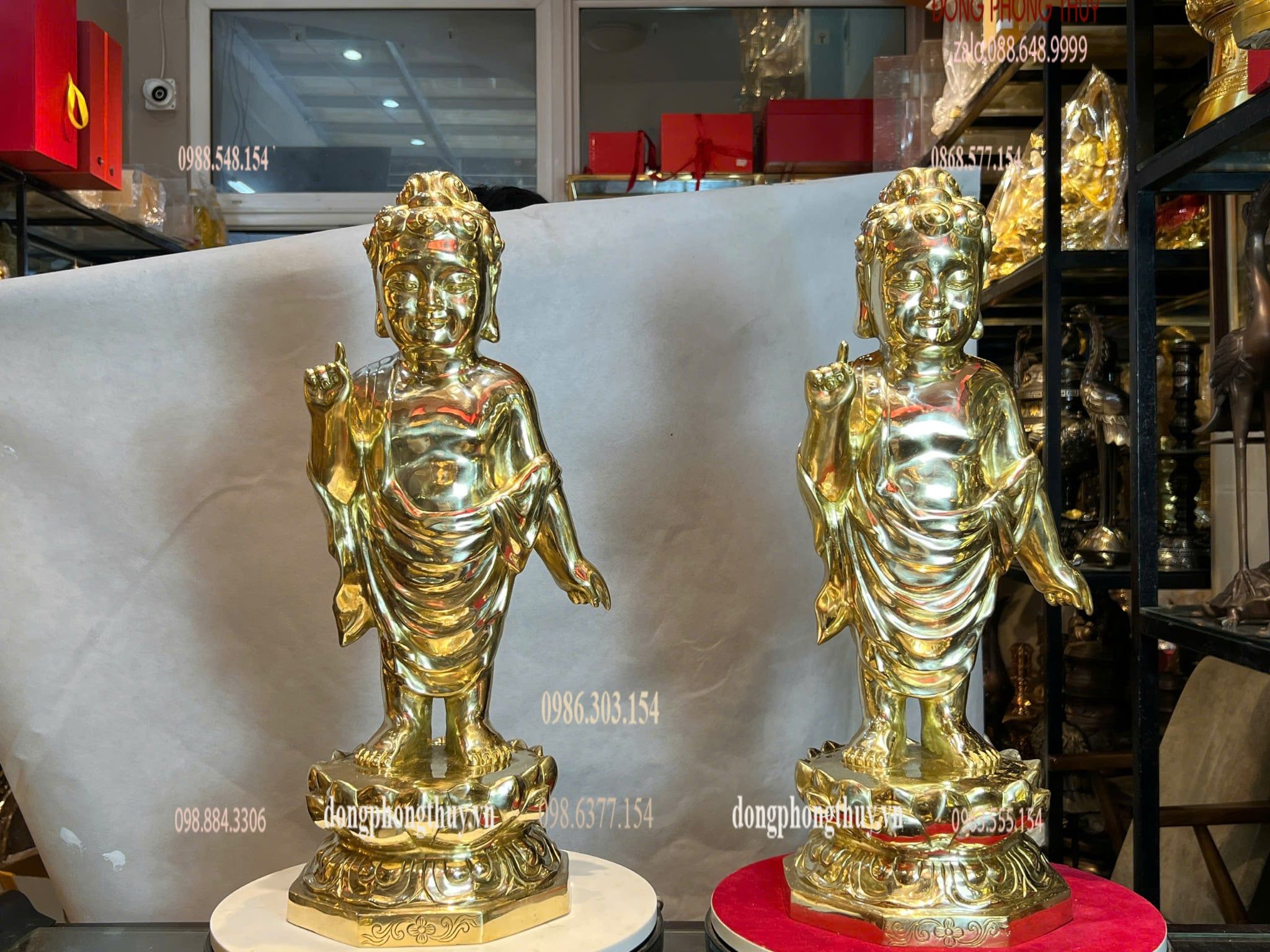 Tượng phật đản sanh bằng đồng
