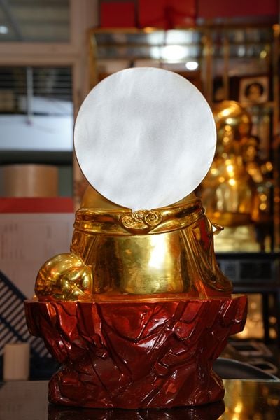Tượng Di Lặc bằng đồng Dát Vàng 24K