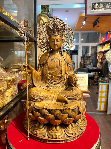 Tượng địa tạng vương cao 45cm