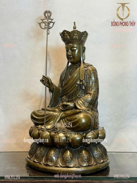 Tượng phật Địa Tạng Vương Bồ tát bằng đồng