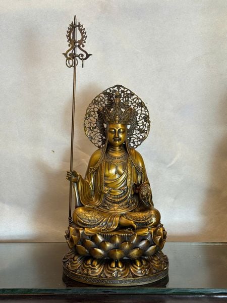 Tượng Địa Tạng Vương Bồ Tát bằng đồng