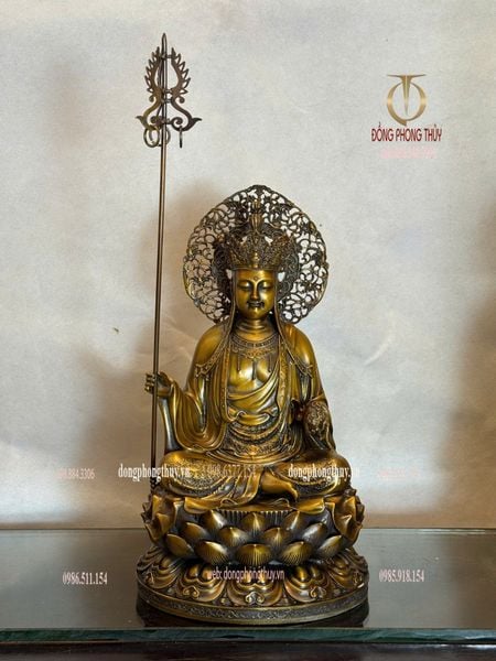 Tượng Địa Tạng Vương Bồ Tát bằng đồng