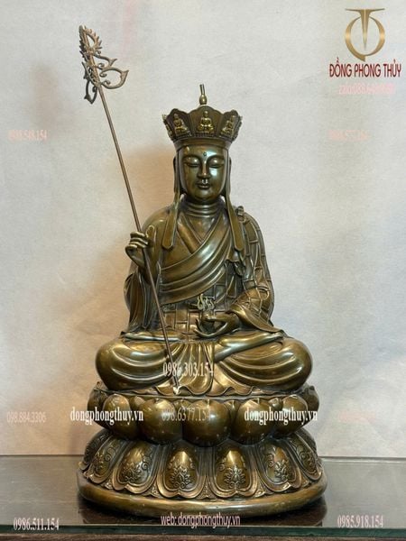 Tượng phật Địa Tạng Vương Bồ tát bằng đồng