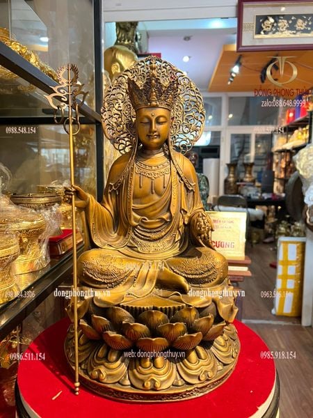 Tượng địa tạng vương cao 45cm