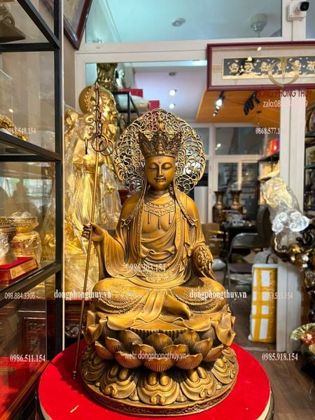 Tượng địa tạng vương cao 45cm