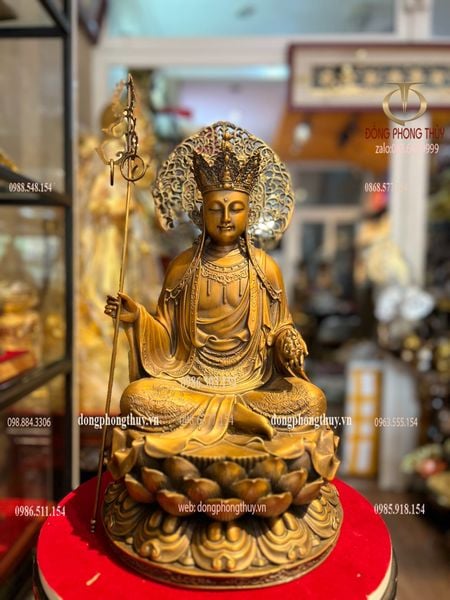 Tượng địa tạng vương cao 45cm