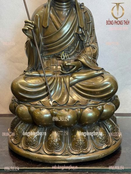 Tượng phật Địa Tạng Vương Bồ tát bằng đồng
