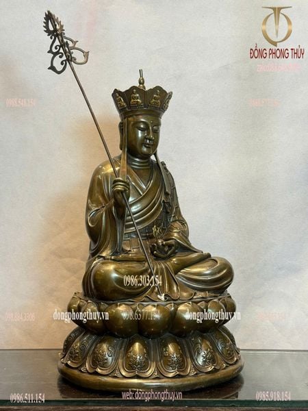 Tượng phật Địa Tạng Vương Bồ tát bằng đồng