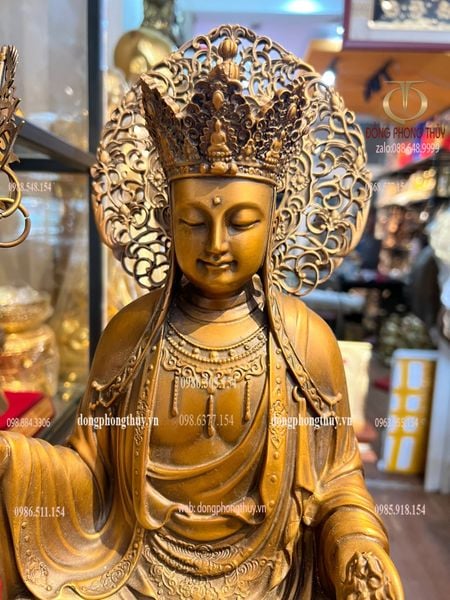 Tượng địa tạng vương cao 45cm