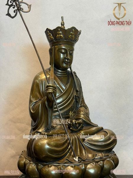 Tượng phật Địa Tạng Vương Bồ tát bằng đồng