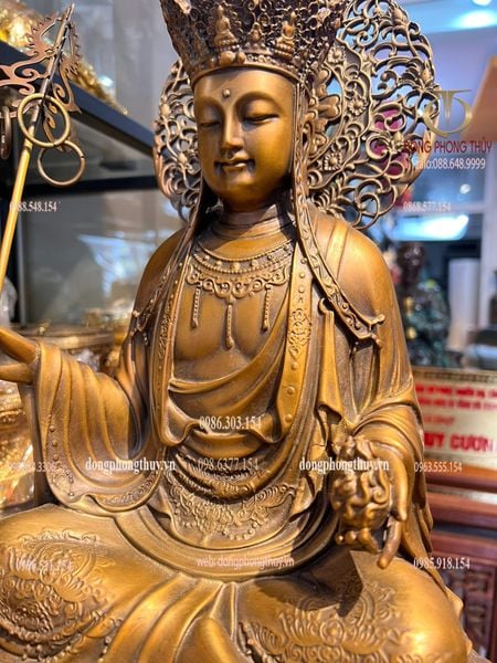 Tượng địa tạng vương cao 45cm