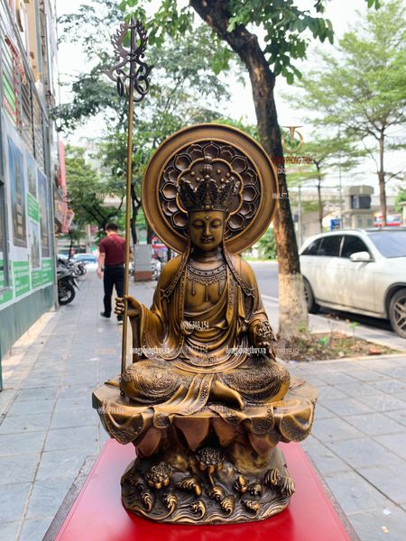 Tượng Địa Tạng Vương bằng đồng