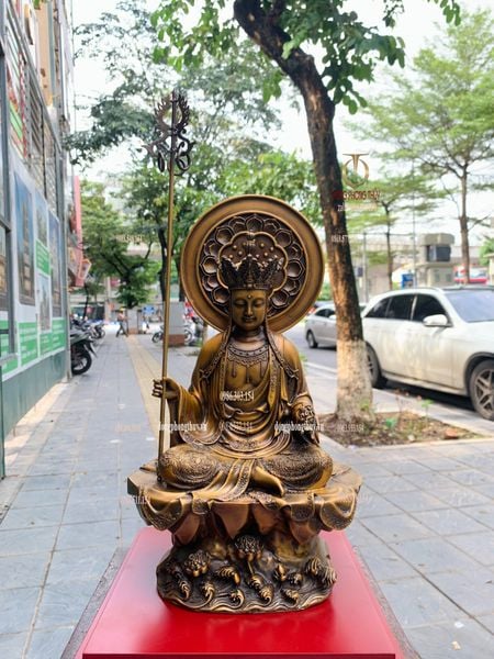 Tượng Địa Tạng Vương bằng đồng