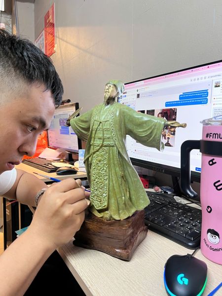 Tượng gia cát lượng mượn gió đông bằng đồng