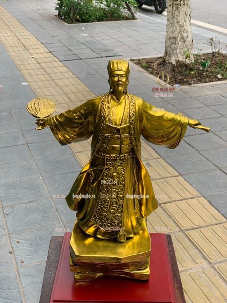 Tượng khổng minh gia cát lượng bằng đồng