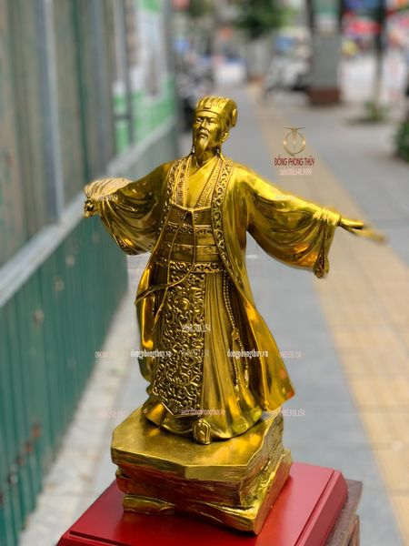Tượng khổng minh gia cát lượng bằng đồng