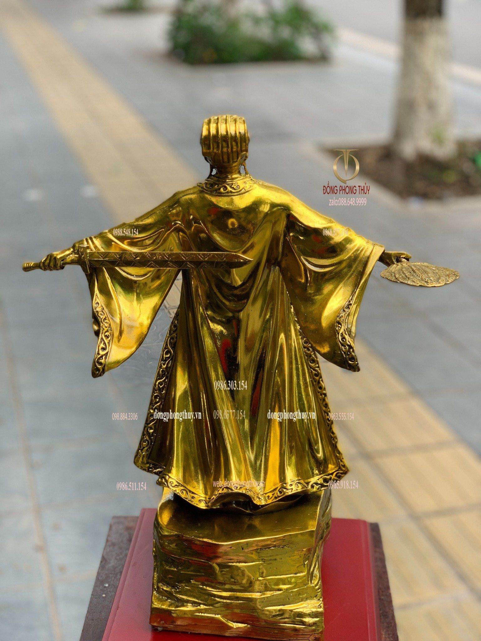 Tượng khổng minh gia cát lượng bằng đồng