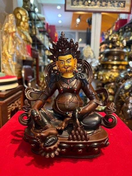 Tượng Hoàng Thần Tài tinh sảo bằng đồng Cao 20 nặng 2kg